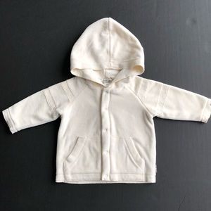 Petit Lem velour hooded jacket